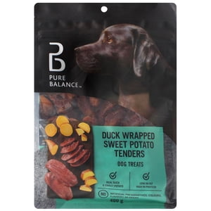 Pure Balance Duck Wrapped Sweet Potato Tenders Dog Treats