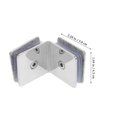 thumbnail image 3 of Glass Clamp 90 Degree Railing Glass To Glass Clamp For Balustrade Pool Fence, 3 of 8