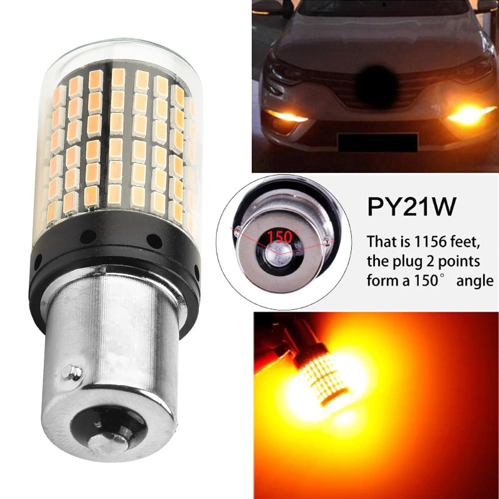 BAU15S 7507 Turn Signal Light PY21W 5009 Canbus No Error Led Bulb Amber Blinker