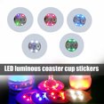 thumbnail image 2 of VALINK Club Bar Party Decor Coasters LED Flashing Light Bulb Bottle Cup Mat Light Up Pad 1/10pcs, 2 of 7