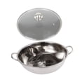 thumbnail image 4 of Shabu Shabu Divider Hot Pot Tabletop Three Meal Pot for Camping Home Kitchen 33.2cm, 4 of 7