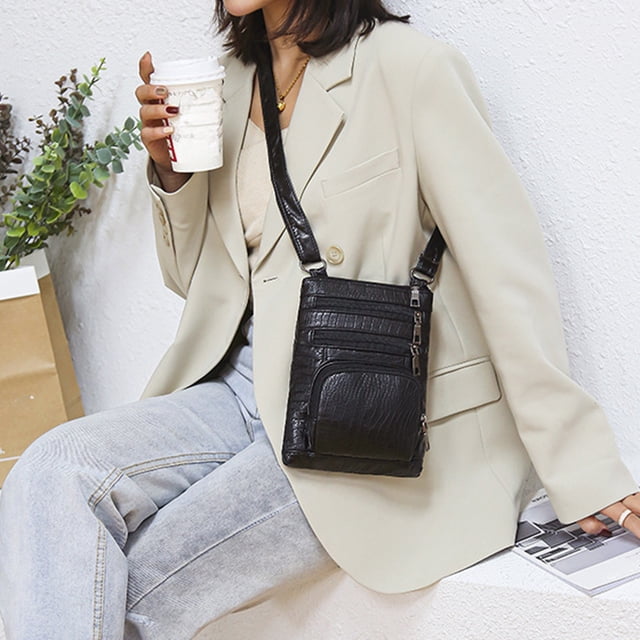 Jubipavy Multi Layer Fashionable Shoulder Bag Women Fashionable Handbag Large Capacity Practical And Versatile Soft Leather Storage Bag For Women
