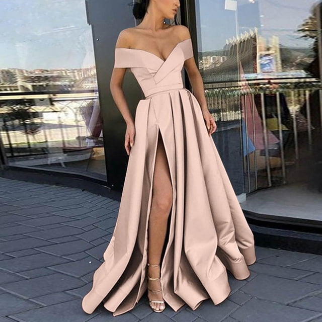 Gspmoly Robe d'Été, Robe Aguichant Sans Manches pour Femmes à la Mode, Robe Longue Dos Nu Sans Bretelles, Robes Formelles pour Femmes Offres Prime