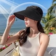 thumbnail image 1 of Fridja Sales Sun Hat Sun Protection Sunshade Outdoor Travel Riding Beach Empty Sun Hat , Can Adjustment Fit Visor,with Sweatband Travel Essentials, 1 of 6