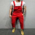 thumbnail image 3 of Mens Denim Bib Suspenderdres Jeans Jumpsuit Pant Tirantes Rompers, 3 of 5
