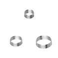 thumbnail image 4 of QualitChoice Mousse Cake Ring Universal Home Use Simple Shaping Molds Stainless Steel Mesh Circle Baking Mold Tool Bakeware Accessory 4.5cm 4.5cm, 4 of 6