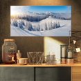 thumbnail image 2 of Designart Winter Mountains Panorama Canvas Wall Art, 2 of 4