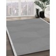 thumbnail image 3 of Ahgly Company Tapis de Zone Rond d'Intérieur Lavable à la Machine, Transitionnel, Sonique Argent Gris, 3 Pieds Rond, 3 of 7