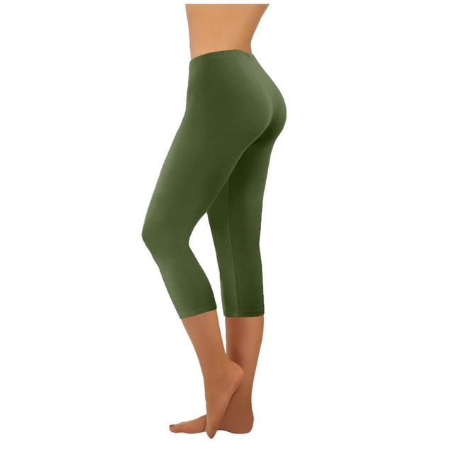 Birdeem Mode Décontractée Femmes Uni Extensible Dames Taille Haute Pantalon Grand Pantalons de Yoga Capris