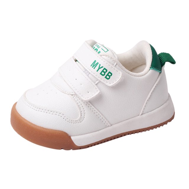 Splozh Infant Tennis Shoes Girls Spring and Fall Children Toddler Shoes Boys and Girls Sports Shoes Flat Bottom Non Slip Comfortable Solid Color Double Band Hook Loop ,9-12 Months