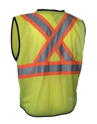 Gilet de sécurité Forcefield pour hommes avec fermeture à glissière sur le devant