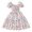 Orange, variant on Toddler Girls Short Sleeve Prints Dress Dance Party Dresses Clothes
