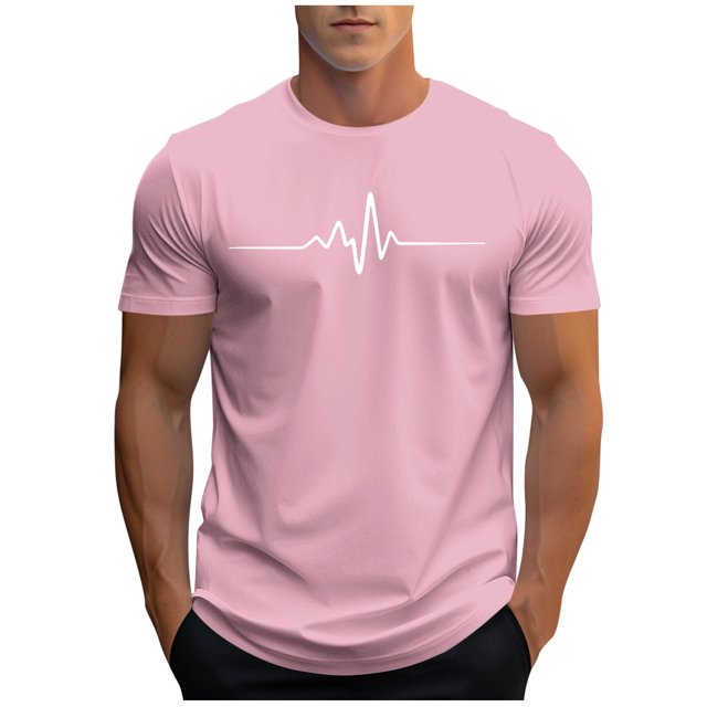 Plebaso T-shirt Graphique pour Hommes Été Manches Courtes T-Shirts Col Rond Chemises Décontractées Hauts de Plage Imprimés pour Hommes