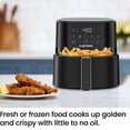 thumbnail image 4 of Chefman 4 Qt Compact Digital Touch Air Fryer w/ Hi-Fry & Shake Reminder - Black, New, 4 of 7