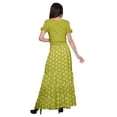 thumbnail image 4 of Moomaya Ensemble Haut Court et Jupe Évasée Robes Ethniques en Rayonne Imprimées pour Femmes, 4 of 6