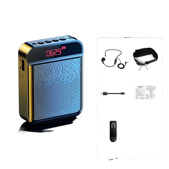 Megaphone Speaker Wireless Voice Amplifier Portable Mini Audio Teacher Microphone Speaker With Mp3 Player FM Radio Recorder ,Comfortable and Portable