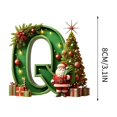thumbnail image 1 of Nilvkv 26 Letters Christmas Tree Decoration Pendant Christmas Tree Ornaments Personalized DIY Christmas Ornaments Christmas Decoration Xmas Tree Hanging Decor Feature, 1 of 6