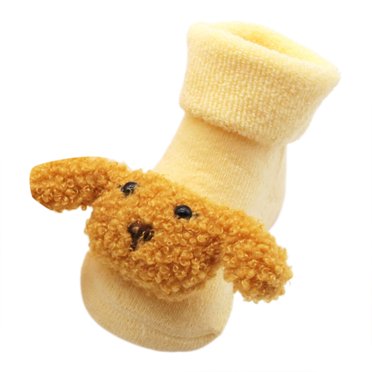 B91xZ Kids Toddler Slipper Socks Non Slip Socks for Toddlers,Gold One Size