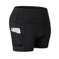 thumbnail image 1 of Femmes Taille Haute Running Short de Contrôle du Ventre Court Polyester Noir XL, 1 of 2
