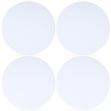 STRANDCHIC 4Pcs Lamp Shade Diffuser White PVC for Ceiling Spotlight Lampshade Indoor Lighting 14.9X14.9X0.1Cm
