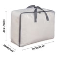 thumbnail image 3 of Sac de Rangement Transparent pour Couette - Sac d'Emballage - Sac de Tri Épaissi pour Déménagement - Tissu à Pince en Maille - Sac de Bagage Grande Capacité, 3 of 5