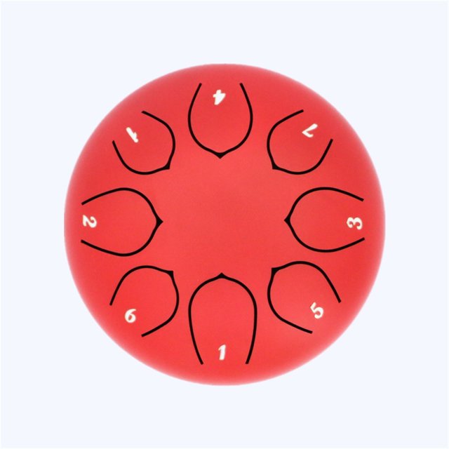 Tambour à Langue en Acier 6 Pouces 8 Notes, Instrument de Musique pour Adultes Premium, Sons Clairs Propres