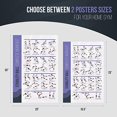 thumbnail image 2 of FitMate Stability Ball Workout Exercise Poster - Workout Routine with Free Weights, Home Gym Decor, Room Guide (20 x 30 Inch), 2 of 5