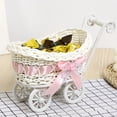 thumbnail image 1 of Imitation Vines Weaving Basket - Small Cart Sugars And Fruit Basket - Multi Functional Storage Basket - Home/Wedding Decoration, 1 of 6