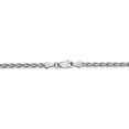 thumbnail image 4 of 14K White Gold 3mm Parisian Wheat Chain 18 Inch, 4 of 5