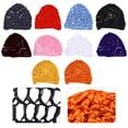 thumbnail image 2 of MasteelfCA 10 Pcs Filet à Cheveux au Crochet Pratique Filet à Cheveux au Crochet Filet à Cheveux au Crochet Coloré, 2 of 9
