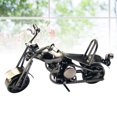 thumbnail image 4 of Motorcycle Model Iron Bronze Tone Metal Small Motorbike Model for Home Decor (Grey), 4 of 8