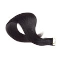 thumbnail image 1 of 45cm Black Straight Wigs Tape in Seamless Hair Extensions Real Human Hair Wig, 1 of 8