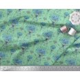 thumbnail image 3 of Soimoi Poly Georgette Fabric Pot & Artistic Flower Printed Fabric 1 Yard 52 Inch Wide, 3 of 3