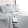 thumbnail image 2 of Twin Sheets Set, 3 pc Bed Sheets & Pillowcase Set - Machine Washable for Easy Care - Soft & Breathable All Season Microfiber Sheets with Deep Pockets - Ice Blue, 2 of 4
