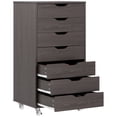thumbnail image 1 of Vinsetto Mobile Filing Cabinet with Drawers File Cabinet with Wheels Grey, 1 of 10