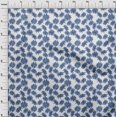 thumbnail image 4 of oneOone Velvet Medium Blue Fabric Floral Craft Projects Decor Fabric Printed By The Yard 58 Inch Wide, 4 of 4