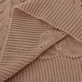 thumbnail image 4 of KIHOUT Spring Winter Womens Tops V-Neck Solid Color Hollow Out Recreational Thin Pullover Long Sleeve Sweater Tops, 4 of 9