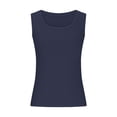 thumbnail image 3 of Yuyuzo Tank Tops for Women Sleeveless Shirts Scoop Neck Going out Tops Ribbed Knit Slim Fitted Basic Tees, 3 of 5