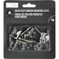 thumbnail image 1 of Hometrends Clips et vis décoratifs robustes pour miroir. Clips en plastique pour montage mural. Six (6) ensembles de quincaillerie inclus. Recommandés pour les miroirs d’une épaisseur de 1/4 po., 1 of 5