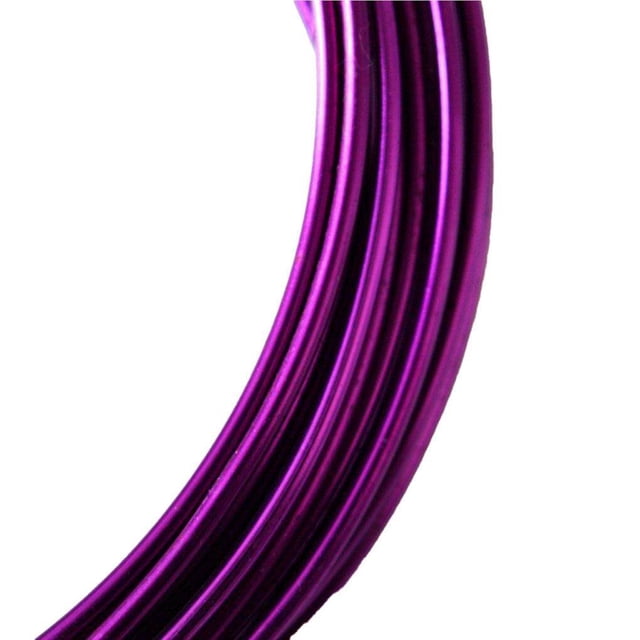 Aluminum Wire Thickness Bendable Wires Bike Handy Installation Long-time Service Easy to Use Handy Installation Durability Rust-proof for Crafts DIY purple