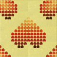 thumbnail image 1 of Ahgly Company Machine Washable Indoor Square Transitional Orange Area Rugs, 4' Square, 1 of 7