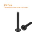 thumbnail image 3 of Unique Bargains Flanged Button Head Socket Cap Screws, 25 Pack M4x35mm 304 Stainless Steel Bolts, 3 of 5