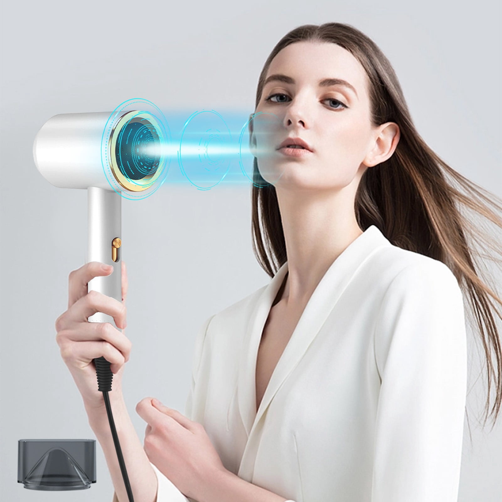EGNMCR Electric Hair Dryer High-power Electric Hair Dryer Home Hair Dryer Hot Wind Comb Hair Salon Blowing Comb handheld hairdryer