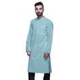 thumbnail image 4 of Atasi Kurta Imprimé pour Hommes Col Mandarin Popeline de Coton Kurta Chemise Décontractée, 4 of 7