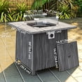 thumbnail image 3 of Outsunny 28" Square Propane Fire Pit Table with Waterproof Cover 40,000 BTU, 3 of 10