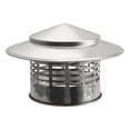 thumbnail image 1 of simhoa Cap Ducting Pipe Outdoor Easy Install Flue Cap Fireplace Chimney Cap Outside Inner Dia 110mm, 1 of 8
