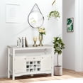 thumbnail image 4 of HOMCOM Buffet Bahut Crédence Armoire de Rangement avec Tiroir Casier à Vin, 4 of 10