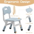 thumbnail image 3 of Kids Table and 4 Chairs Set, Height Adjustable Toddler Table and Chair Set, Graffiti Desktop, Children Multi-Activity Table for Classroom/Daycare/Home, 3 of 8