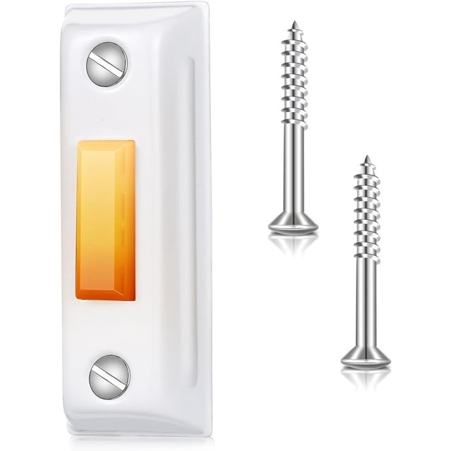 Lefu Sonnette de Porte Murale Filaire en Métal Éclairé, Sonnette de Porte, Interrupteur à Bouton-Poussoir, Quincaillerie