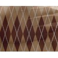 thumbnail image 4 of oneOone Georgette Viscose Tan Fabric Argyle Check Craft Projects Decor Fabric Printed By The Yard 42 Inch Wide, 4 of 4